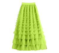 Tutu Femme Jupe Hiver Longue Bouffante Mignonne à Motifs Tendance pour Coutures en Maille Couleur Unie IdéAle en Toutes Saisons