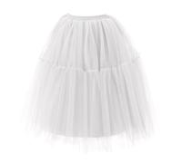 Tutu Femme - Jupes Tulle Femme Carnaval Chic Et Elegant Rock Party Courte Costume Ballet Vintage Cocktail Rétro Années 80 Classique Adulte Princess Dance Dress Jupon Beige One Size