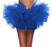 Tutu Femme Skirt Cosplay Swing Underjurt Mignon Petticoat Princess (Navy One Size) Jupe Tulle Fete Marron Asymétrique Steampunk Jupon Blanc A Paillette Rose pour Mariage Fille Tartan