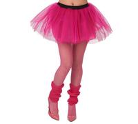 Tutu fluo rose élastique - WIDMANN - Tutu fluo rose-M/L - Mixte - Rose fluo - Élastique