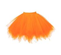 Tutu - Jupe en tulle pour femme - Style vintage des années 80 - Robe de danse élégante - Jupe de princesse - Jupon de princesse - Jupon d'Halloween - Costume de carnaval - Jupe courte en maille