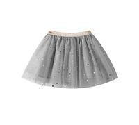 Tutu Jupe Fille Courte Ballet Jupe Tulle Fille Jupe Plissée Crayon Danse Princesse Bébé Fille DAY8 Vetement Enfant Fille 3-7 Ans Pas Cher a la Mode Chic Ete 2019 Cadeau Fille (120(4-5 Ans), Gris)