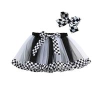 Tutu Jupe Fille Toutes Saisons Imprimé En Couches Tulle Maille Flou De Danse Princesse Fête Costume Avec Noeud Adapté Pour Enfants 2-8 Ans Idéal Pour Les Occasions Spéciales Et La Portée Quotidienn