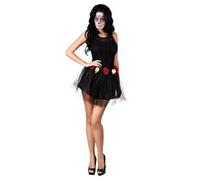 Tutu Noir Squelette Et Rose Femme Dia De Los Muertos, Noir