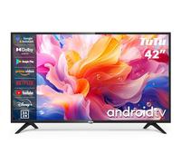 TuTu Smart TV 42 Pouces (106 cm) WiFi LED Full HD Téléviseurs Android 11 avec Bluetooth, DVB-T/T2-C-S/S2, TUS42FD1A