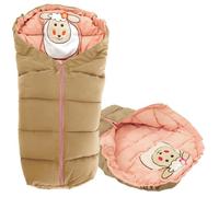 Tutumi Chancelière bébé Sac de couchage pour poussette 90x40 cm Sheep beige-rose