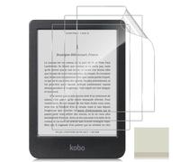TUTUO Lot de 3 protections d'écran flexibles en TPU HD transparent pour Kobo Clara BW/Clara 2E 2022 6" - Anti-rayures - Sans bulles - Support d'empreintes digitales - Film souple