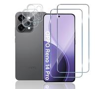 TUTUO Verre Trempé pour OPPO Reno 14 Pro 5G, [2+2 Pièces] Film de Protection écran + Caméra Arrière Protecteur, Ultra Top 9H Dureté, Anti-Rayures, Sans Bulles HD Vitre Protecteurs d'écran