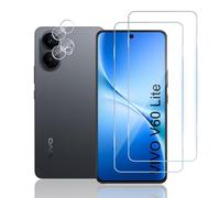 TUTUO Verre Trempé pour VIVO V60 Lite 5G, [2+2 Pièces] Film de Protection écran + Caméra Arrière Protecteur, Ultra Top 9H Dureté, Anti-Rayures, Sans Bulles HD Vitre Protecteurs d'écran