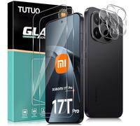 TUTUO Verre Trempé pour Xiaomi 17T Pro, 2 Pièces Protection écran et 2 Pièces Caméra Arrière Protecteur, Ultra Top 9H Dureté Vitre Protection, Anti-Rayures, Sans Bulles HD Protecteurs d'écran