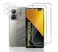 TUTUO Verre Trempé pour Xiaomi POCO M7 Pro 5G, 2 Pièces Film de Protection écran + 2 Pièces Caméra Protecteur, Ultra Top 9H Dureté Anti-Rayures, Sans Bulles HD Vitre Protection