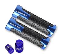 TUTUT Universel pour B&M&W K1200 K 1200 GT K1200GT 1200GT 2010-2022 7/8 Accessoires Antidérapants pour Moto Poignée De Guidon Poignées De Moto(Blue)