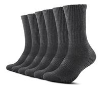 TUUHAW Chaussette Hommes & Femme (Lot de 6) Socquette de Sport Chaussettes Coton Gris 35-38