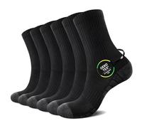 TUUHAW Chaussettes Femme 35-38 Coton Chaussettes de Sport Femme 35-38 Noir Éponge Chaussette de Tennis Golf Course Running Cyclisme Trekking Vélo Randonnée