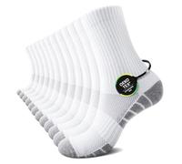 TUUHAW Chaussettes Homme 43-46 Coton Chaussette de Sport Homme 43-46 Blanche Chaussette de Course Tennis Golf Trekking Chaussette en Éponge Respirant (Lot de 12)