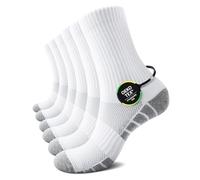 TUUHAW Chaussettes Homme 47-49 Blanche Chaussette de Tennis Homme 47-50 Chaussettes de Course Sport Golf Blanc Chaussette en Éponge Pour Running Trekking