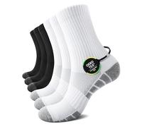 TUUHAW Chaussettes Homme 47-49 Blanche Chaussettes Sport Homme 47-50 Noir Chaussette en Éponge pour Course Cyclisme Running Coton Chaussette de Tennis Golf