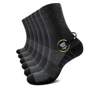 TUUHAW Chaussettes Homme 47-50 Gris Foncé Chaussettes de Sport Homme 47-50 Coton Éponge Chaussette de Tennis Course Randonnée Trekking Running Golf