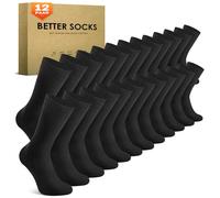 TUUHAW Lot de 6/12 paires de chaussettes de tennis rembourrées pour homme et femme Noir/blanc/gris, Noir x 12, 35-38