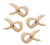 Tuuli Lot de 4 grandes pinces en bois pour serviettes de plage et linge - 13 x 7 x 3 cm