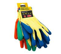 TUULKIT Gants de Jardinage Anti-épines pour Homme et Femme - 3 Paires - Travail, Bricolage, Construction (L)