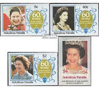 tuvalu-Nukufetau 77-80 (complète.Edition.) neuf avec gomme originale ** MNH 1986 Queen Elizabeth ii. (Timbres pour les collectionneurs) Famille royale britannique (Diana, Charles, Elisabeth..)