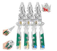 Tuvilo 8-in-1 Electrical Pliers - with Voltage Tester, 2025 New Tuvilo Electrical Pliers, Multifunction Wire Stripper & Crimper Tool, For Voltage Testing, Stripping, Crimping (3PCS)