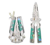 Tuvilo Electrical Pliers, 12 In 1 Foldable Wire Stripping Pliers, with Current Measurement Function and Dual Alarm, Suitable for Cable Stripping, Splitting, and Cutting (1pcs)