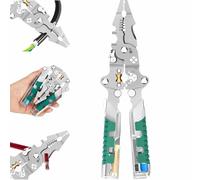 Tuvilo Electrical Pliers, 2025 New 18 In 1 Foldable Wire Stripper, Folding Stylus Screwdriver Wire Stripper, Multifunctional Wire Stripping Pliers for Cutting and Pulling Wires (1Pcs)