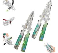Tuvilo Electrical Pliers, 2026 New 18 In 1 Folding Stylus Screwdriver Wire Strippers with Voltage Detector, for DIY, Home Repairs & Electrical Jobs (2Pcs Mix)