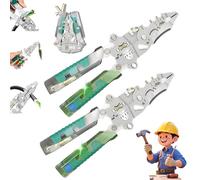 Tuvilo Electrical Pliers, Folding Stylus Screwdriver Wire Stripper, 8 in 1 Wire Stripper with Voltage Tester, for Cutting and Pulling Wires Cables Scissors, Voltage Tester (2pcs)