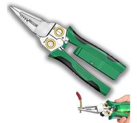Tuvilo Electrical Pliers, Folding Stylus Screwdriver Wire Stripper, 8 in 1 Wire Stripper with Voltage Tester, Multi-tool for Awg 8-16 Suitable for Home Repairs and Professional Construction (Green)