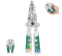 Tuvilo Electrical Pliers, Folding Stylus Screwdriver Wire Stripper, 8 In One Wire Stripper, Multi-Functional Tool, For Home Repair & Circuit Maintenance (1PCS)