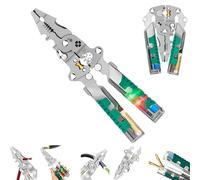Tuvilo Electrical Pliers,Tuvilo Electrical Pliers Folding Stylus Screwdriver Wire Stripper 18 In 1 with Voltage Tester,Multifunctional Wire Stripping Pliers for Cutting And Pulling Wires Cable (1Pc)