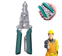 Tuvilo Electrical Pliers, Tuvilo Folding Stylus Screwdriver Wire Stripper, 14 in 1 Foldable Wire Stripper, with Electricity Measurement Function, for DIY, Home Repairs & Electrical Jobs (A)