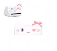 Tuvzylory Bouchon d'objectif compatible avec Polaroid Go/Gen2, style animal mignon, housse de protection anti-poussière et anti-rayures (chat rose)