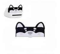 Tuvzylory Bouchon d'objectif compatible avec Polaroid Go/Gen2, style animal mignon, housse de protection anti-poussière et anti-rayures (Corgi noir)