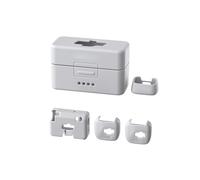 Tuvzylory Coque de protection en silicone compatible avec mini microphone DJI Mic - Couverture complète des composants, coque multicolore satinée (gris-2 émetteurs)