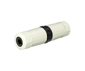 Tuvzylory Coupleur RJ45 étanche IP68 compatible avec les câbles Ethernet Bare Crystal Head, 10 Gbit/s, support POE, boîtier en nylon, câble OD de 3 à 11 mm (blanc)