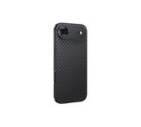 Tuvzylory Étui de téléphone compatible avec iPhone 17/16, étui d'objectif de 17 mm, texture en fibre de carbone, universel pour téléobjectif/macro/objectifs grand angle (17 Pro Max) noir