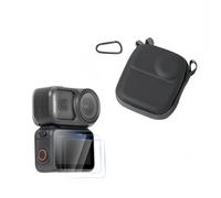 Tuvzylory Kit d'accessoires pour appareil photo compatible avec DJI Osmo Nano, étui de rangement rigide + 2 protections d'écran en verre trempé, lentille en verre trempé 9H (gris)
