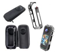 Tuvzylory Kit de protection compatible avec Insta360 X4 Air, coque rigide en métal à dégagement rapide antichoc pour tir en plein air