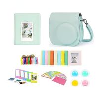 Tuvzylory Set d'accessoires 6 en 1 compatible avec Polaroid Mini 12 : sacs, albums photo, cadres photo en papier, filtres, autocollants, cadres en plastique cinq couleurs (vert menthe)