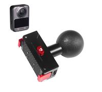 Tuvzylory Support magnétique à dégagement rapide compatible avec caméra d'action DJI OSMO 360, support magnétique rechargeable, port de charge latéral (version rotule de 2,5 cm)