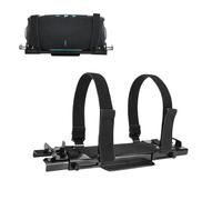 Tuvzylory Support universel réglable compatible avec JBL Charge 6, support mural et trépied avec sangle élastique et coussinets antidérapants pour la plupart des haut-parleurs