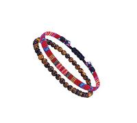 tuwiwol 2 Pièces Tressé Boho Bracelet Cheville Tissé Ensemble Corde Jambe Chaîne Tissu Style Fabriqué À La Main Chaîne Réglable Plage, type 11