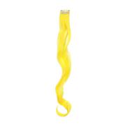 tuwiwol 22 Pouces Clip sur l'extension de Cheveux Femmes colorées postiches Droites met en évidence Les Extensions Perruque sans Couture pour la Barre de fête, 2C/bouclé