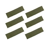tuwiwol 6 pack/lot couleur unie anti-glisse bandeau pour l'exercice de gymnastique élastique coton sport bandeau unisexe unisexe bandeau, Vert