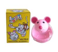 tuwiwol Boule de Jouet de friandises pour Chat, Jeu interactif sûr et Non Toxique pour Chats de pour Tous âges, Distributeur de Boules de Nourriture en Plastique, Bons Cadeaux, Rose