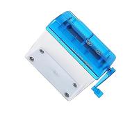 tuwiwol Déchiqueteuse Efficace et Portable broyeur de Documents Facile à ABS déchiqueteuse Manuelle déchiqueteuse à Main Papier Facile à Installer, Bleu